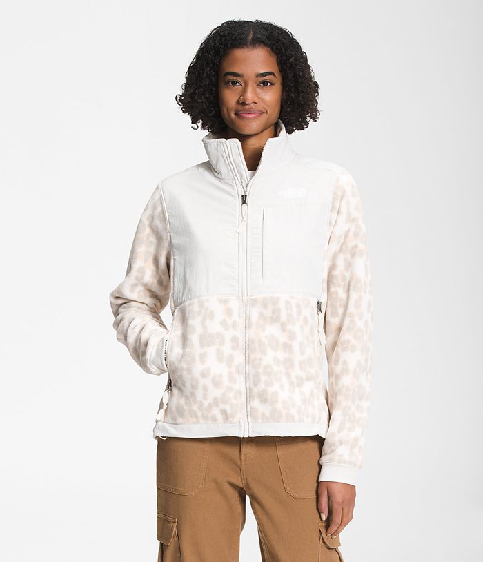 The North Face Womens Softshell Jacket Printed Denali 2 306CQIULX - White